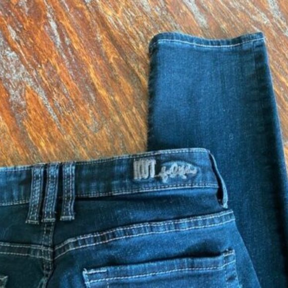 KUT from KLOTH ~ DIANA SKINNY Dark Wash DENIM Stretch BLUE JEANS- sz 4 ~ worn 1x - Picture 4 of 5